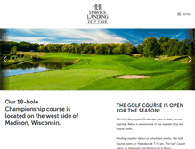 Tablet Screenshot of hawkslandinggolfclub.com
